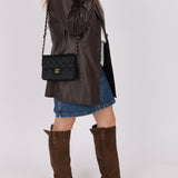 Rare Chanel 1986 Satin Square Flap - FashioNica