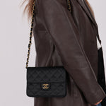 Rare Chanel 1986 Satin Square Flap - FashioNica