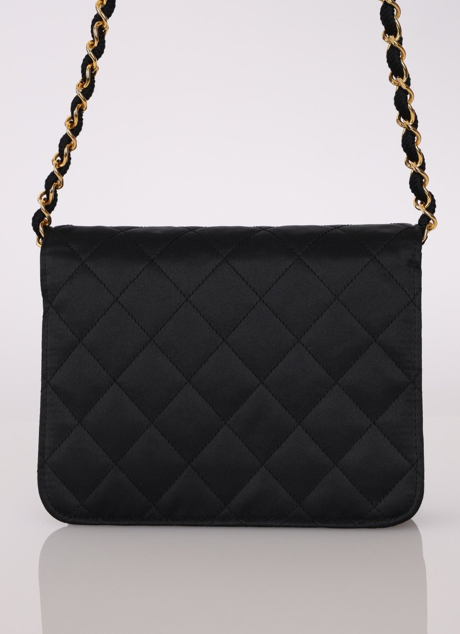 Rare Chanel 1986 Satin Square Flap - FashioNica