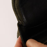 Rare Chanel 1987 Green Wool Medium Classic Flap 24KGP - FashioNica