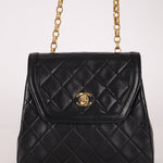 Rare Chanel 1987 Lambskin Bijoux Kelly Flap Bag with Chanel Cardholder 24K GP - FashioNica