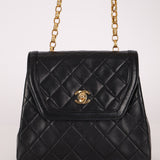 Rare Chanel 1987 Lambskin Bijoux Kelly Flap Bag with Chanel Cardholder 24K GP - FashioNica
