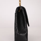 Rare Chanel 1987 Lambskin Bijoux Kelly Flap Bag with Chanel Cardholder 24K GP - FashioNica
