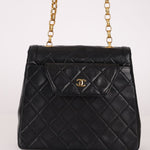 Rare Chanel 1987 Lambskin Bijoux Kelly Flap Bag with Chanel Cardholder 24K GP - FashioNica