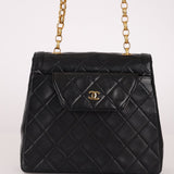 Rare Chanel 1987 Lambskin Bijoux Kelly Flap Bag with Chanel Cardholder 24K GP - FashioNica