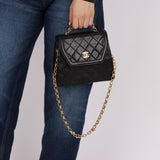 Rare Chanel 1987 Lambskin Bijoux Kelly Flap Bag with Chanel Cardholder 24K GP - FashioNica