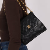 Rare Chanel 1987 Lambskin Bijoux Kelly Flap Bag with Chanel Cardholder 24K GP - FashioNica