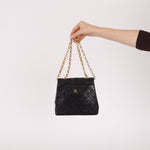 Rare Chanel 1987 Lambskin Bijoux Kelly Flap Bag with Chanel Cardholder 24K GP - FashioNica