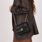 Rare Chanel 1990 Lambskin Bijoux Mini Square Flap 24k GP - FashioNica