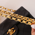 Rare Chanel 1990 Lambskin Bijoux Mini Square Flap 24k GP - FashioNica