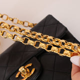 Rare Chanel 1990 Lambskin Bijoux Mini Square Flap 24k GP - FashioNica