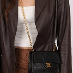 Rare Chanel 1990 Lambskin Bijoux Mini Square Flap 24k GP - FashioNica