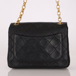 Rare Chanel 1990 Lambskin Bijoux Mini Square Flap 24k GP - FashioNica