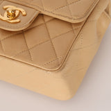 Rare Chanel 1991 Beige Mini Kelly Top Handle - FashioNica