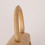 Rare Chanel 1991 Beige Mini Kelly Top Handle - FashioNica