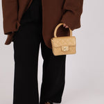 Rare Chanel 1991 Beige Mini Kelly Top Handle - FashioNica