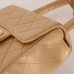 Rare Chanel 1991 Beige Mini Kelly Top Handle - FashioNica