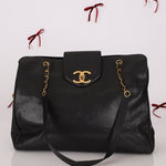 Rare Chanel 1991 Caviar Supermodel 24K GP - FashioNica