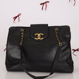 Rare Chanel 1991 Caviar Supermodel 24K GP - FashioNica