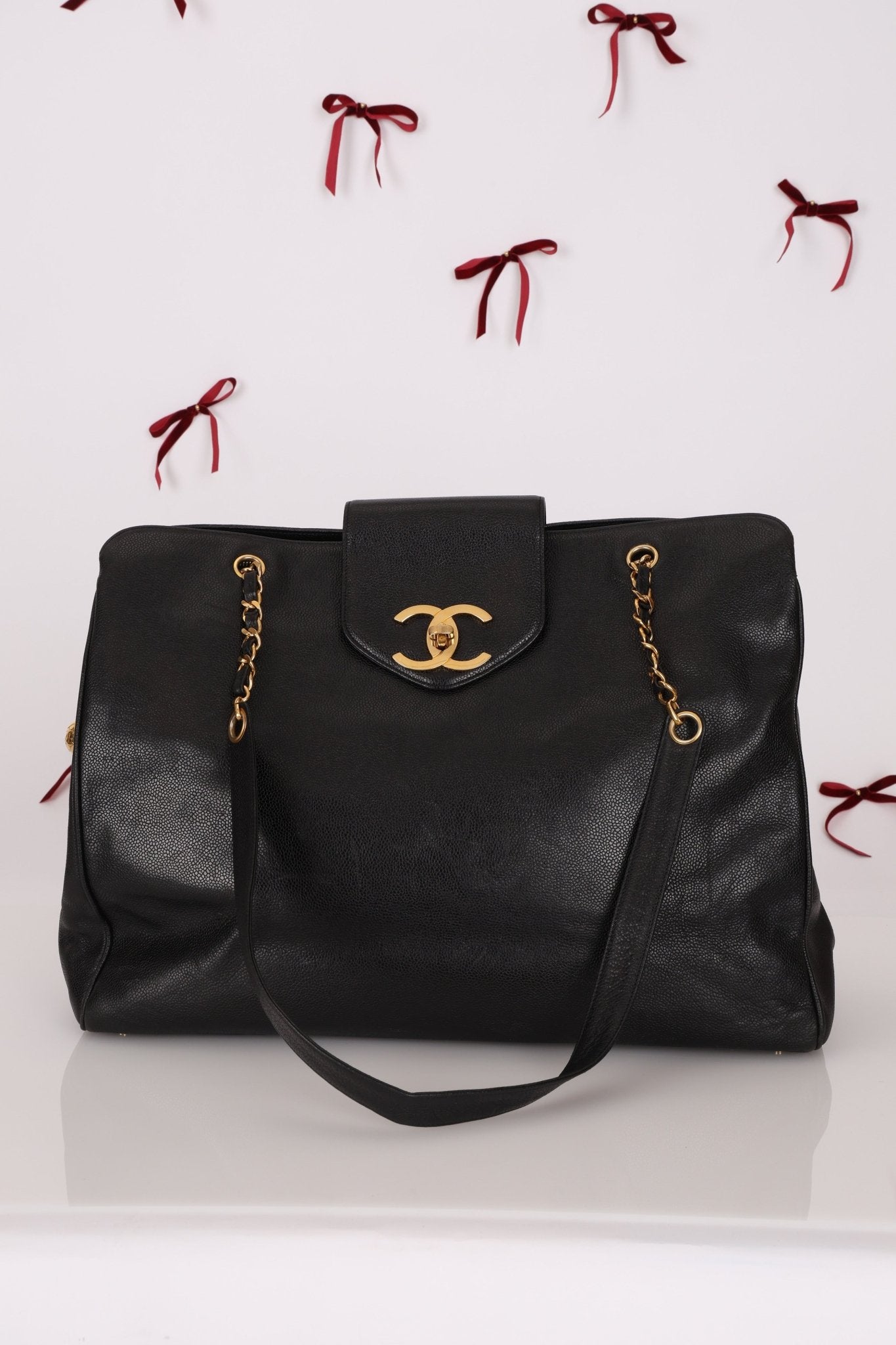 Rare Chanel 1991 Caviar Supermodel 24K GP - FashioNica