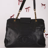 Rare Chanel 1991 Caviar Supermodel 24K GP - FashioNica