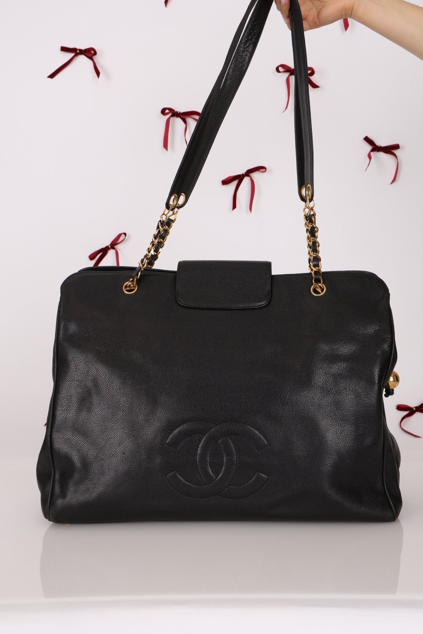 Rare Chanel 1991 Caviar Supermodel 24K GP - FashioNica