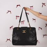 Rare Chanel 1991 Caviar Supermodel 24K GP - FashioNica