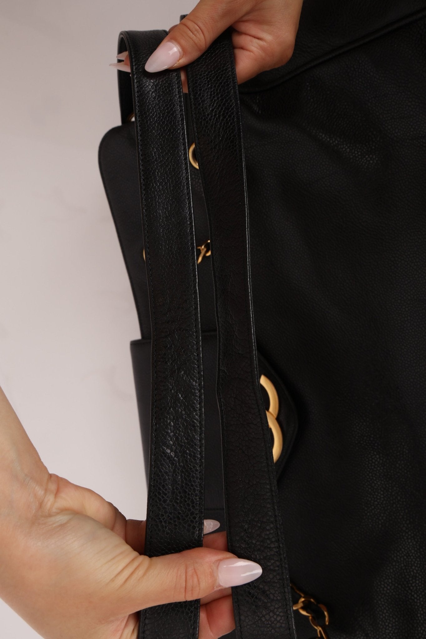 Rare Chanel 1991 Caviar Supermodel 24K GP - FashioNica