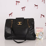 Rare Chanel 1991 Caviar Supermodel 24K GP - FashioNica