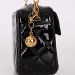 Rare Chanel 1991 Patent Bijoux Mini Turnlock Camera Bag - FashioNica