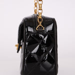 Rare Chanel 1991 Patent Bijoux Mini Turnlock Camera Bag - FashioNica