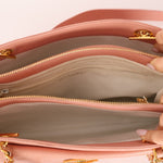 Rare Chanel 1991 Rose Sakura Caviar Turnlock Pocket Tote 24K GP - FashioNica