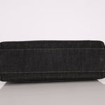 Rare Chanel 1994 Black Denim Small Kelly Top Handle - FashioNica