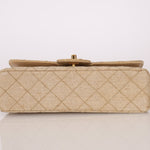 Rare Chanel 1994 Hemp Small Classic Double Flap Bag 24k GP - FashioNica