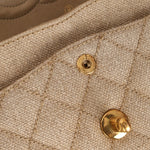 Rare Chanel 1994 Hemp Small Classic Double Flap Bag 24k GP - FashioNica