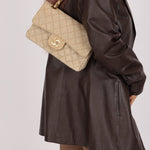 Rare Chanel 1994 Hemp Small Classic Double Flap Bag 24k GP - FashioNica