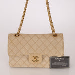 Rare Chanel 1994 Hemp Small Classic Double Flap Bag 24k GP - FashioNica