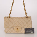 Rare Chanel 1994 Hemp Small Classic Double Flap Bag 24k GP - FashioNica