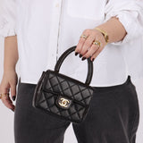 Rare Chanel 1994 Lambskin Parent and Child Kelly - FashioNica