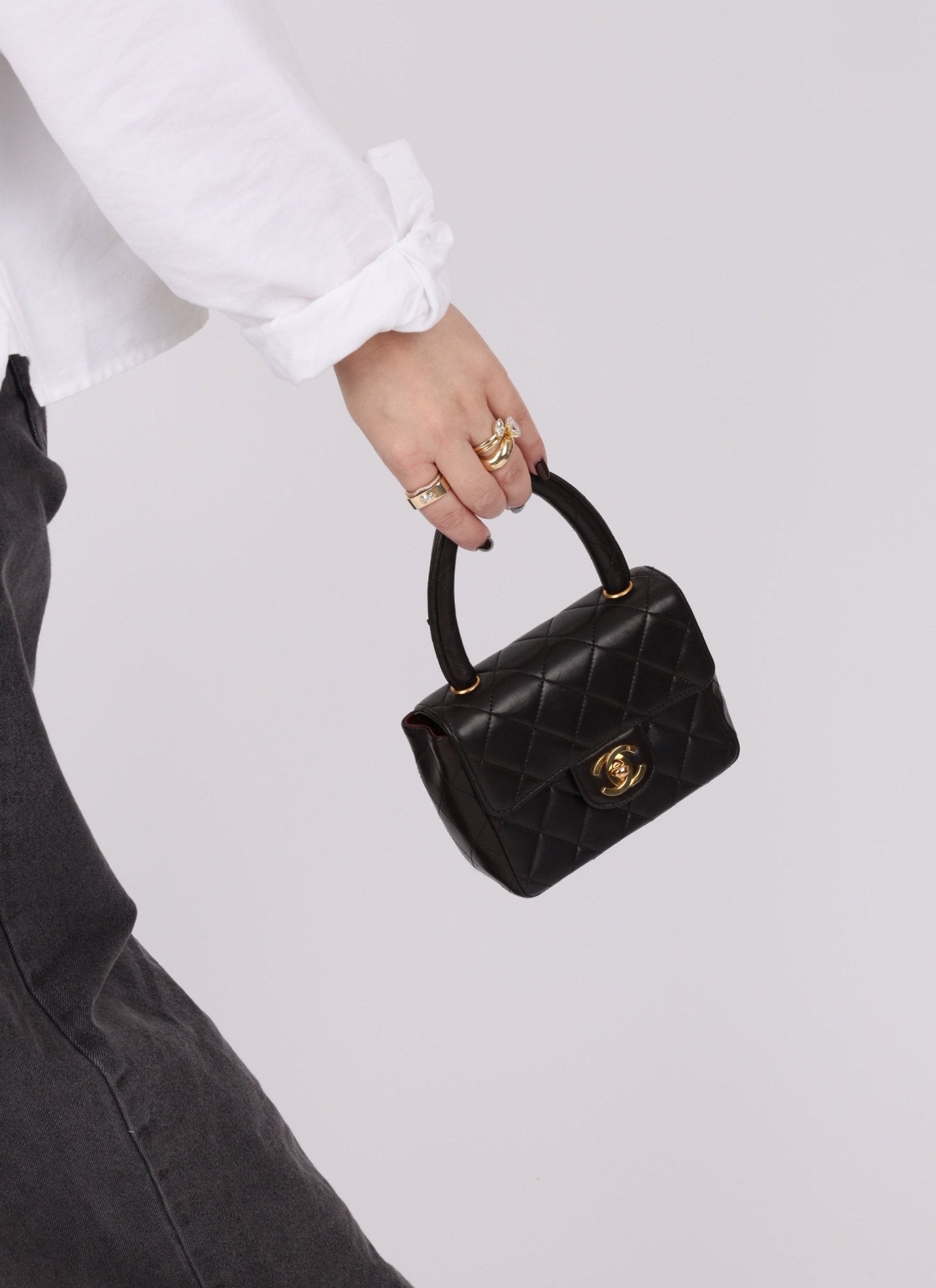 Rare Chanel 1994 Lambskin Parent and Child Kelly - FashioNica