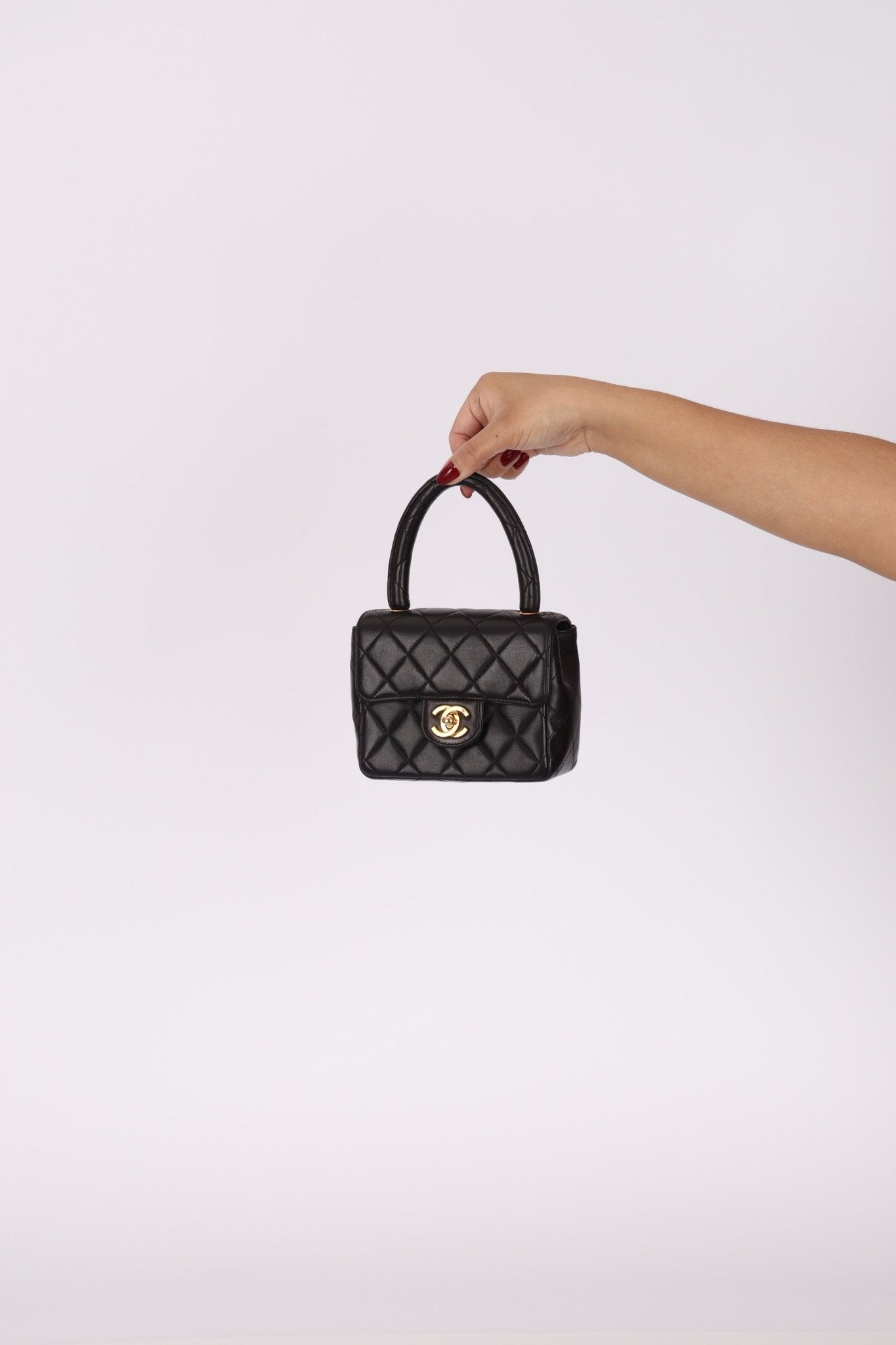 Rare Chanel 1994 Lambskin Parent and Child Kelly - FashioNica