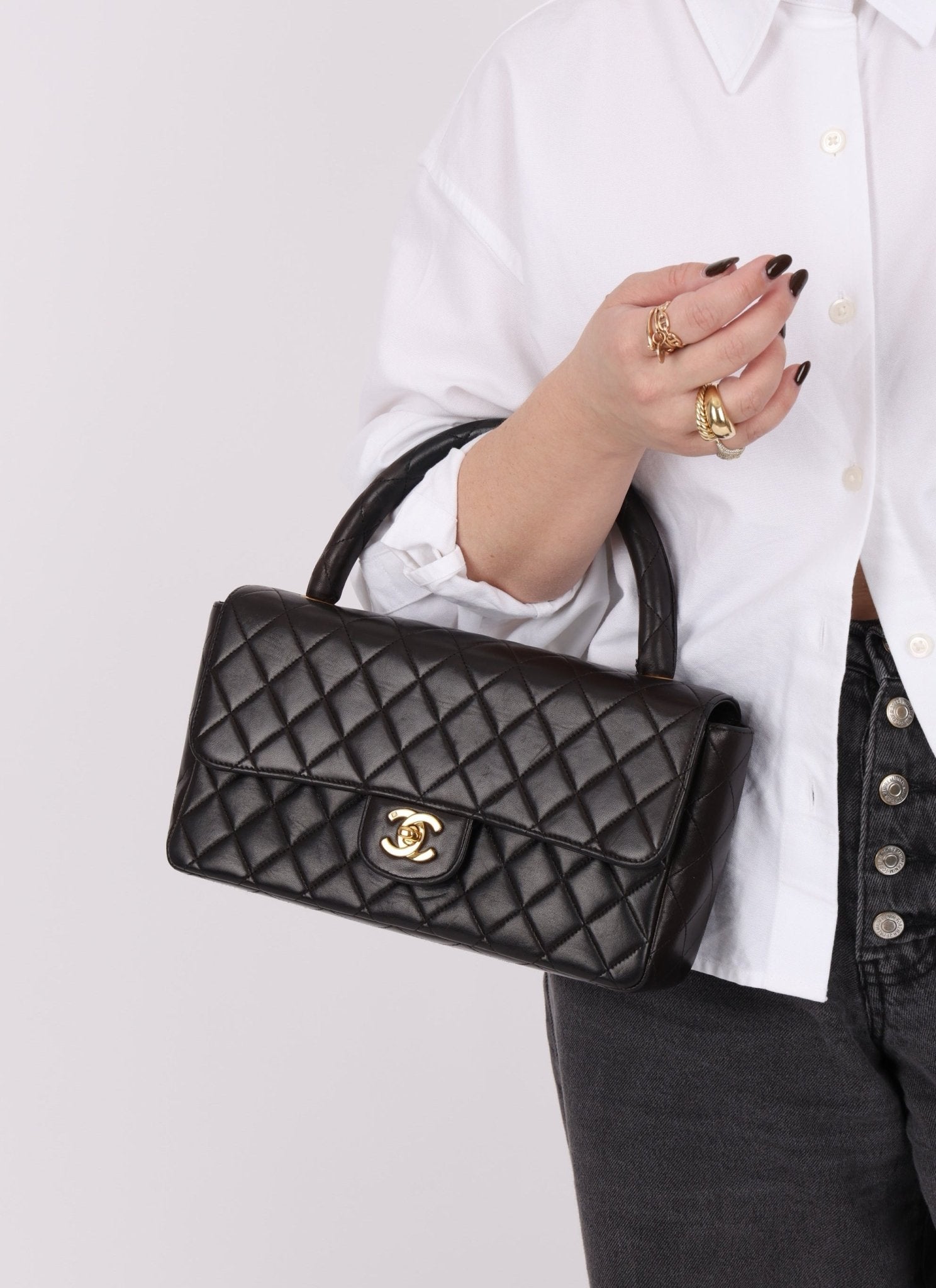 Rare Chanel 1994 Lambskin Parent and Child Kelly - FashioNica