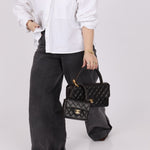 Rare Chanel 1994 Lambskin Parent and Child Kelly - FashioNica