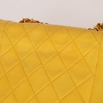 Rare Chanel 1994 Lemon Lambskin Small Diana - FashioNica