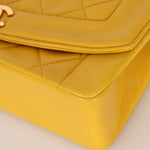 Rare Chanel 1994 Lemon Lambskin Small Diana - FashioNica