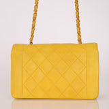 Rare Chanel 1994 Lemon Lambskin Small Diana - FashioNica