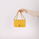Rare Chanel 1994 Lemon Lambskin Small Diana - FashioNica
