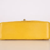Rare Chanel 1994 Lemon Lambskin Small Diana - FashioNica