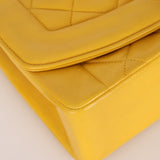 Rare Chanel 1994 Lemon Lambskin Small Diana - FashioNica