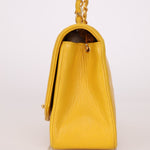 Rare Chanel 1994 Lemon Lambskin Small Diana - FashioNica